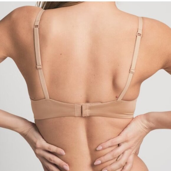 SKIMS Women's 36D Tan Plunge Push Up Wireless Form Support Everyday Bra - Picture 5 of 5